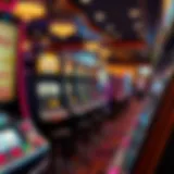 Vibrant array of slot machines at Sycuan Casino