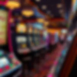 Vibrant array of slot machines at Sycuan Casino