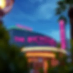 Exterior view of The Bicycle Hotel and Casino showcasing its modern architecture.
