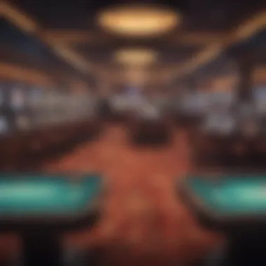 Interior shot of the casino floor filled with gaming machines and tables.