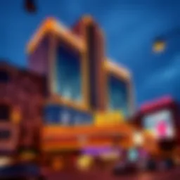 The striking facade of The Revel showcasing its architectural design