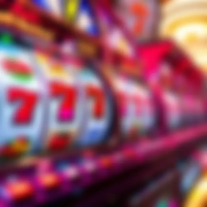 Vibrant design of the Triple Hot Sevens slot machine showcasing colorful reels