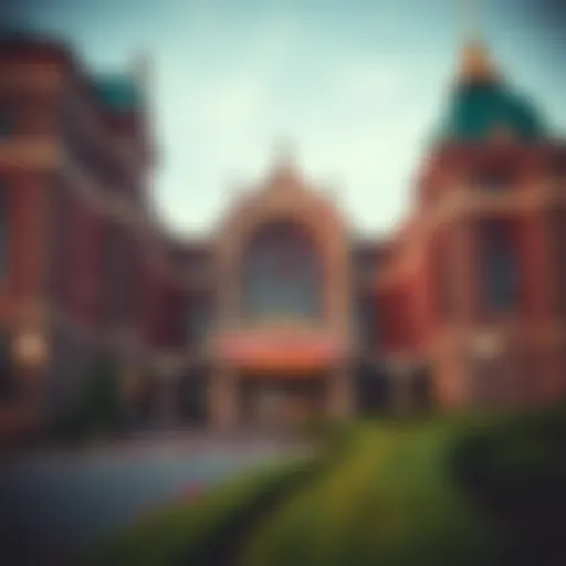 Exterior view of Turning Stone Casino showcasing its architectural grandeur