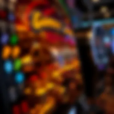 Illustration depicting the mechanics of a slot machine