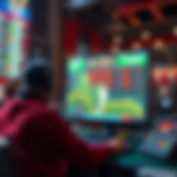 Visual representation of online sports betting dynamics