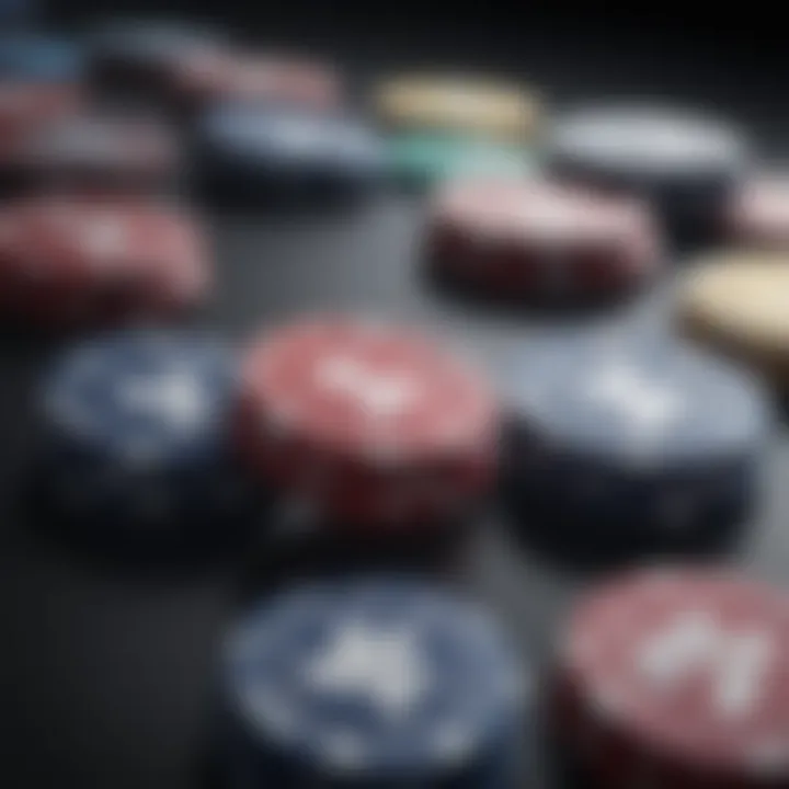 Close-up of high-tech poker chips reflecting modern gaming trends.