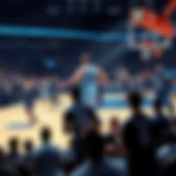 Villanova basketball team in action during a game showcasing strategic plays