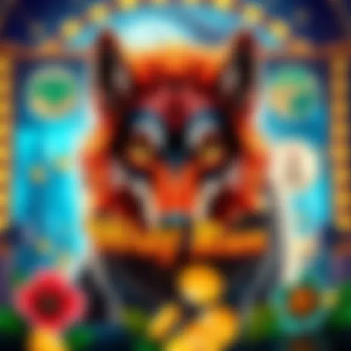 Wolf Run free slots interface showcasing vibrant graphics